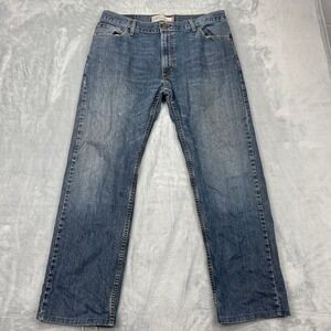 Vtg Levi's 505 Jeans Mens 36x32 Blue Faded Denim Mid Rise Red Tab Straight Fit